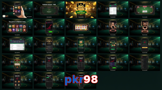 Main screen of Pkr98 bet page for PK players