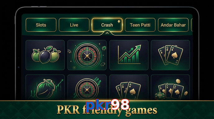 Game list for Pkr98 games section